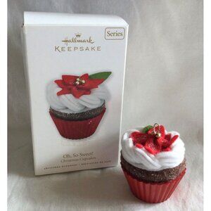 2010 Hallmark Keepsake Ornament Oh, So Sweet Christmas Cupcake